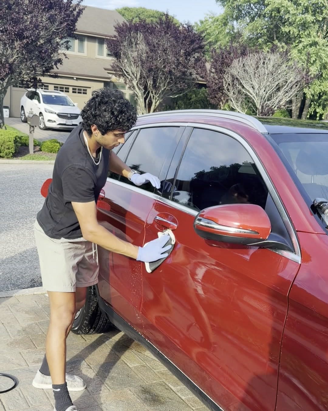 Stej detailing a Mercedes GLC door panel